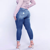 Women Plus Size Skinny Jeans Pants