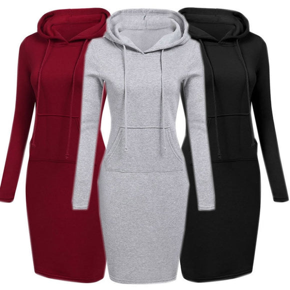 Hooded Hoodie Dress