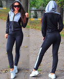 Women Plus Size Tracksuit Two Piece Set