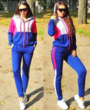 Women Plus Size Tracksuit Two Piece Set