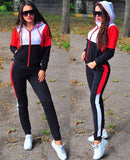 Women Plus Size Tracksuit Two Piece Set