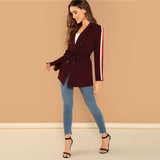 Burgundy Women Blazer