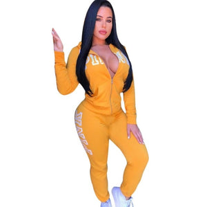 Tracksuit Women Casual Outfits Two Piece Set
