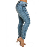 Plus Size Women Ripped Jeans