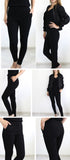 Mid Waist Skinny Trousers